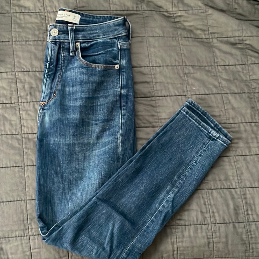 Abercrombie Super Skinny Ankle High Rise Jeans